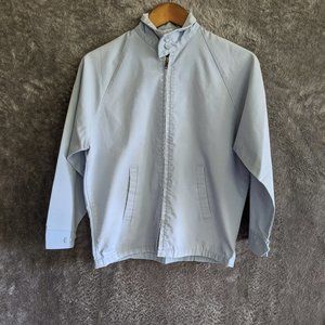 Vintage J. C. Penney 70s Light Blue Golf Men's Bomber Zip Jacket - Size Small